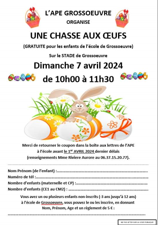 Chasse aux oeufs